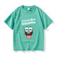 Cartoon SpongeBob Pai Big Star T-shirt Short Sleeve Black Clothes for Women and Men Round Neck Large Size Loose Summer Couple Outfit