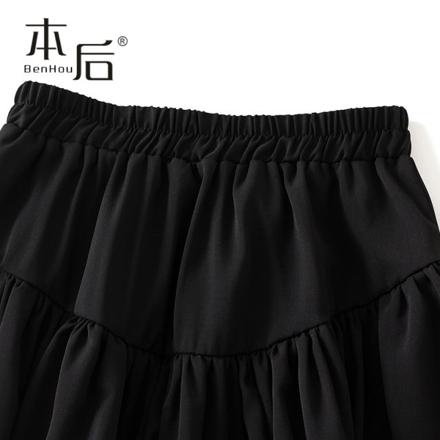 9896 Thin princess skirt flower bud skirt spring and summer women's new hip-pack skirt cake skirt fluffy short skirt