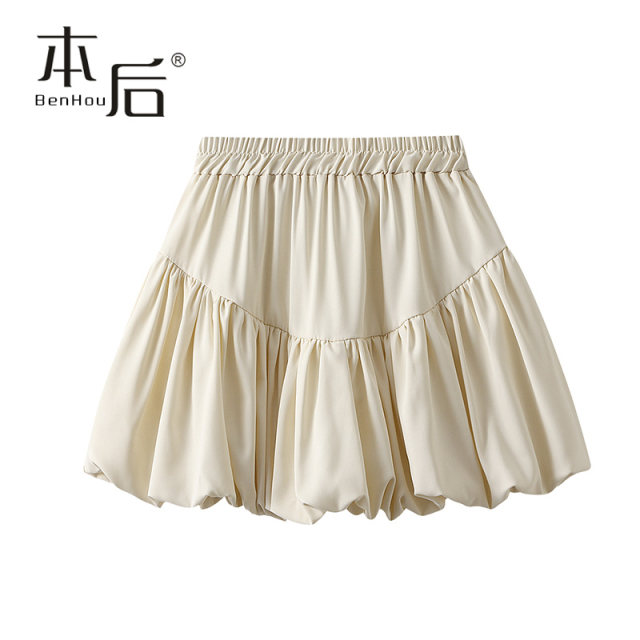 9896 Thin princess skirt flower bud skirt spring and summer women's new hip-pack skirt cake skirt fluffy short skirt