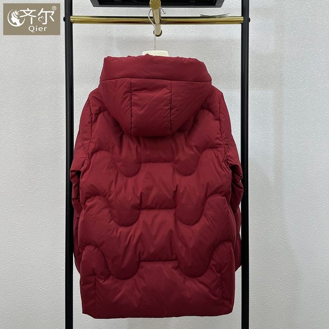 
Winter mother's down jacket women's short 2025 new middle-aged and elderly loose white duck down warm Chinese style jacket