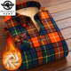 Paul genuine winter women's warm all-in-one velvet shirt long-sleeved plaid casual women's cotton coat