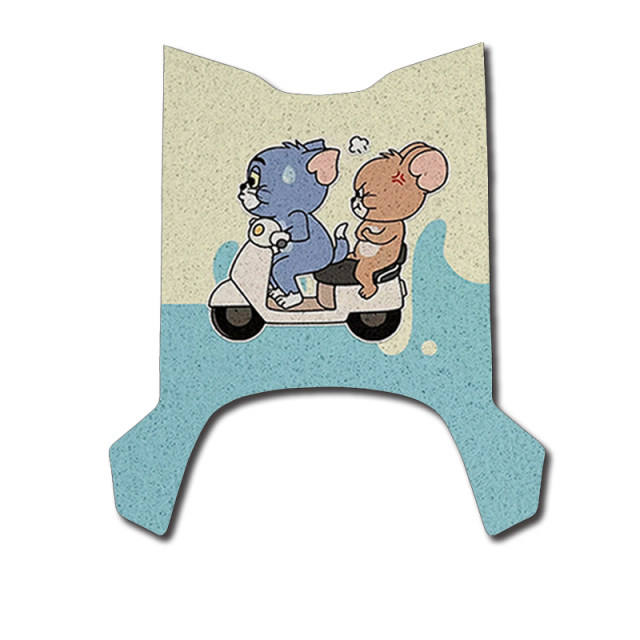 Suitable for Yadi Yuanqi-H electric car foot pad Yadi Yuanqi-h cute waterproof and anti-slip wire ring foot pad