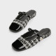CHARLES/KEITH summer women's shoes CK1-70900458-1 one-strip flat muller slippers for women outside wear
