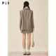 PIT retro a-line short skirt high waist slim pleated skirt for women 2024 autumn clothes new small person high skirt
