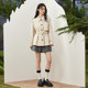 PIT khaki medium-length lapel windbreaker jacket for women 2025 spring new fashionable and versatile single-breasted button
