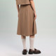 PIT solid color waist-hugging A-line suit skirt for women 2025 spring new British style commuting professional pleated skirt

