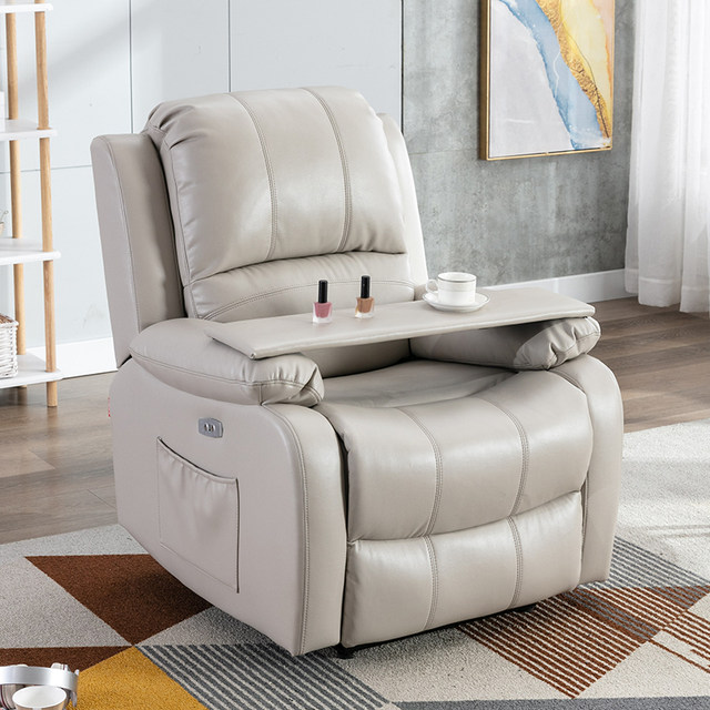 First-class space capsule sofa single recliner electric reclining ...