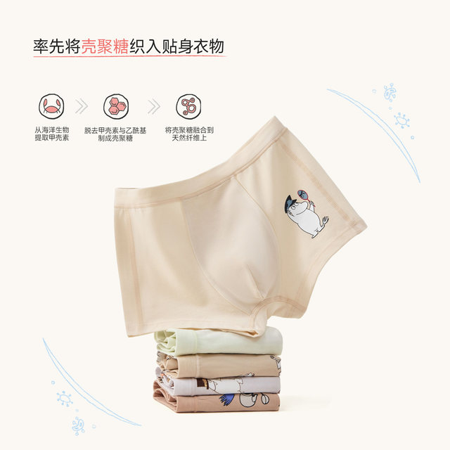 Q21x Moomin sponge purifying children's underwear 5A antibacterial printing