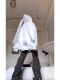 Cute rabbit ear sweatshirt for women in autumn and winter oversize hooded plus velvet thickened loose loose style cardigan jacket