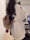 Cute rabbit ear thin hooded sweatshirt for women in spring and autumn 2025 new oversize loose cardigan lazy jacket