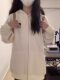 Cute rabbit ear thin hooded sweatshirt for women in spring and autumn 2025 new oversize loose cardigan lazy jacket