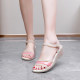 HY jelly shoes for women summer 23 new women's fashion beach shoes beach soft sole wedge versatile fish mouth plastic sandals