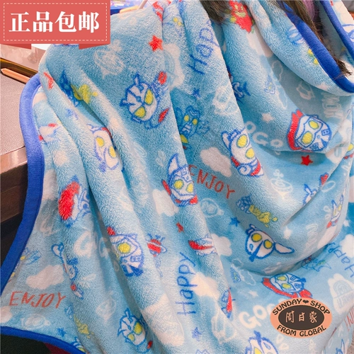Ultra, японский детский коралловый Ультрамен Тига, удерживающее тепло одеяло для сна, 70×100см