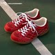 Talkative Donkey star's same red shoes for women in autumn and winter, all-match couple retro Forrest Gump sports moral training shoes