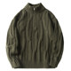 Winter heavy high-quality heavy-dumb and thick creepy stand-up collar pullover sweater American retro semi-zipper thick jacket
