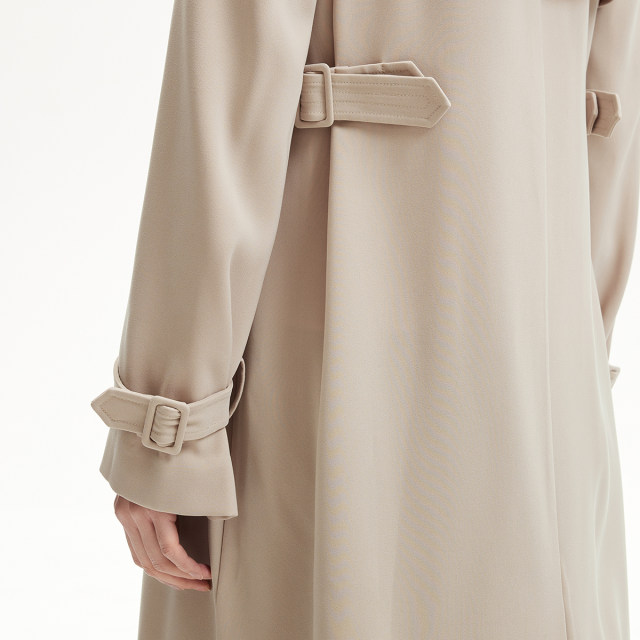 Vero Moda Trench Coat 2025 Summer New Cropped Sleeve Windshield Dropping Long Trench Coat Elegant 325121002