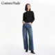 Vero Moda knitted cardigan spring casual three-dimensional letters half turtle neck zipper jacket for women 324124018