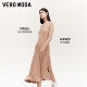 Vero Moda Dress 2024 autumn new V-neck long-sleeved waist-hugging slim long skirt elegant and versatile