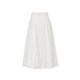 Vero Moda skirt for women 2025 summer new cotton solid color A-line slim midi skirt 325216022