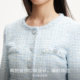 Vero Moda short coat for women 2025 spring new style bright silk woven fake pocket Qianjin style 3251J9008