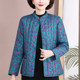 Hengyuanxiang elderly women's winter small cotton jacket thin down cotton mother cotton jacket floral warm grandma cotton jacket