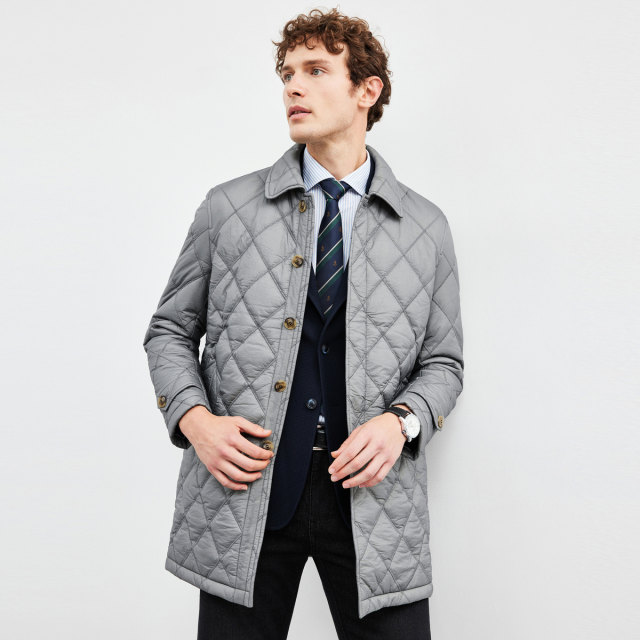 Seven Wolves mid-length windbreaker jacket for men 2025 new autumn and ...