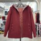Fashionable mother's hooded mink velvet thick coat winter new woolen coat middle-aged and elderly warm jacket top