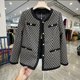Fashionable mom wear small fragrant style short jacket 2025 autumn new style foreign style noble tops for middle-aged and elderly people