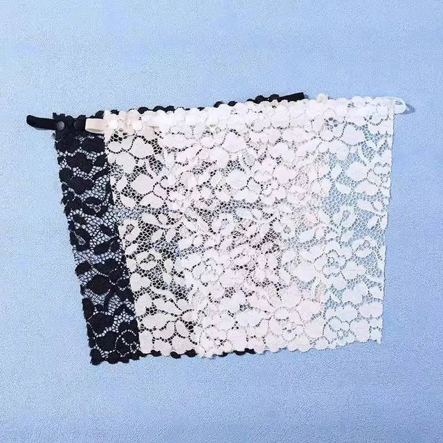 Large size 200 Jin [Jin equals 0.5 kg] Fat mm anti-exposure artifact One-piece strapless breast inner top lace chest wrapping chest gear cover breast cloth