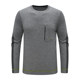 SF427 Saint Men's Cardigan Comfortable and Elastic Wool Casual Round Neck Pullover Sweater Gray
