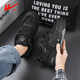 Genuine Huili bread shoes men's shoes all black versatile mesh breathable thick sole shoes large size work shoes
