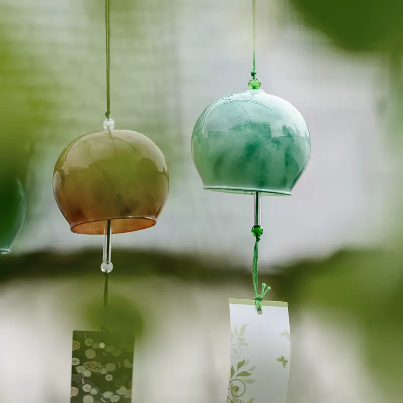 夏風鈴日式和風手工彩繪玻璃風鈴掛飾創意家居飾品生日禮物送同學 Taobao