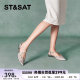 Saturday shallow mouth single shoes summer new pointed toe flat sole comfortable daily shopping women's shoes SSC2114309