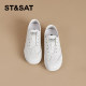 Saturday flat-sole white shoes for women 2025 spring breathable one-foot casual training shoes for women
