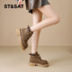 Saturday British Martin boots women's short boots 2025 autumn thick-soled classic rhubarb boots outdoor western work boots