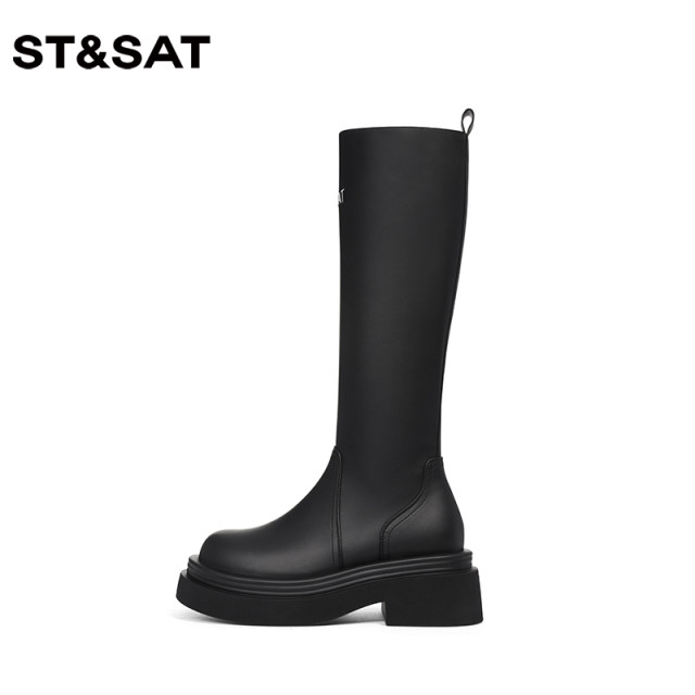 Saturday's fashionable brown knight boots new winter thick-soled heighten over-the-knee boots for women