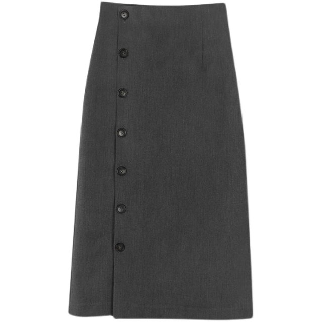 Irregular skirt Spring and Autumn 2024 spring clothing design niche mid-length suit skirt women's high-waist commuting skirt