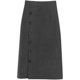 Irregular skirt Spring and Autumn 2024 spring clothing design niche mid-length suit skirt women's high-waist commuting skirt