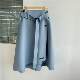 Miscible autumn and winter new irregular design makes it look slim and high-waisted A-line skirt wool woolen mid-length skirt H1