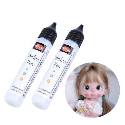 taobao agent German viva transparent color bulging glue pearl pen soft pottery baby dewad beads OB11bjd doll head tears