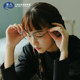 Komehachi literary and art Japanese polygon retro round face female student men's mirror frame myopia titanium frame