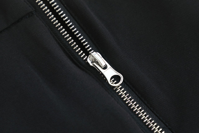 L discount women's skirt A-line skirt mid-waist zipper decoration solid color short skirt commuting OL style casual and versatile
