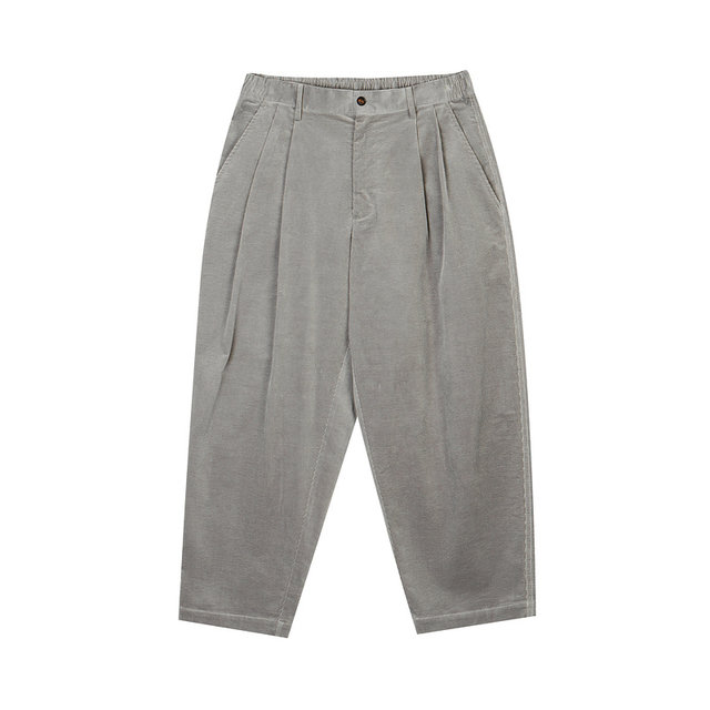Sketch men's spring and summer discount new nine-point pants tapered corduroy loose retro trendy men's casual pants