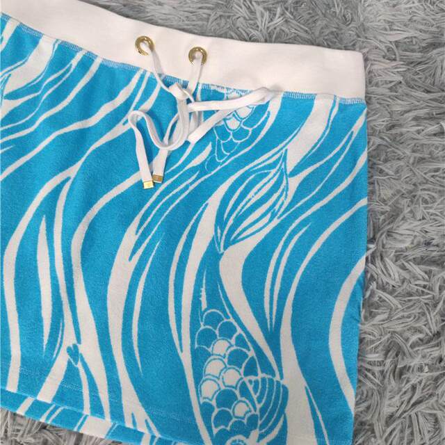 Foreign trade single LI home high waist slimming exquisite printed cotton summer short sports casual sexy fashionable skirt
