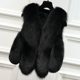 Haining fur women's vest imitation fox fur vest new short large size fashion autumn and winter gray versatile slim coat