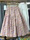 Pastoral style small floral skirt literary and artistic style sweet age-reducing outfit pocket loose slim print midi skirt