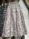 Summer age-reducing oil painting style floral elastic waist spliced ​​tutu skirt for women, colorful printed A-line umbrella skirt, mid-length