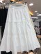 Little white skirt sweet and age-reducing French white lace skirt for women spring and autumn mid-length cake skirt A-line skirt