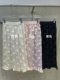 Korea Dongda sweet and atmospheric three-dimensional flower embellishment skirt curtain Korean perspective mesh ruffled straight-tube layered skirt
