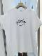 Be good 2025 spring and summer new loose large version cartoon cat printed short-sleeved T-shirt for women